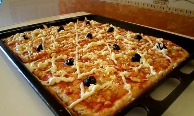 بيتزا بخبز الباقي فقط روعة