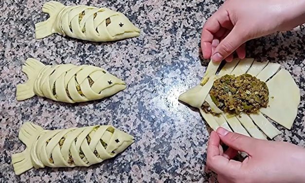 فطائر السمكة بالعجينة السحرية بدون دلك وبدون اختمار هشة تدوب في الفم