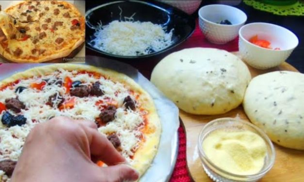 بيتزا حضريها بدون بيض بدون حليب بدون ذلك ولا مجهود