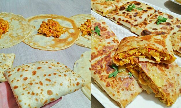 كريب مالح بحشوة بسيطة وبكمية كبيرة