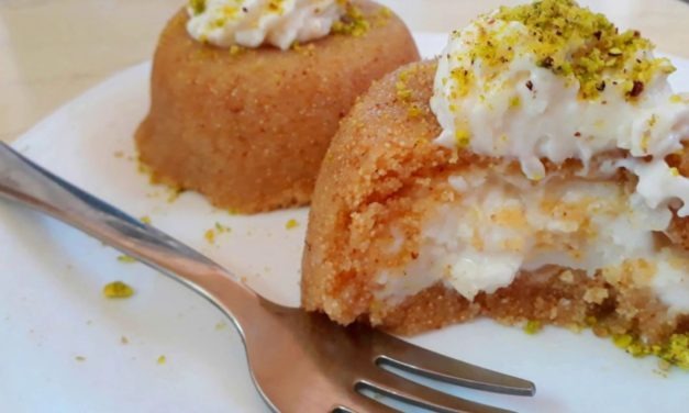 حلاوة السميد بالقشطة