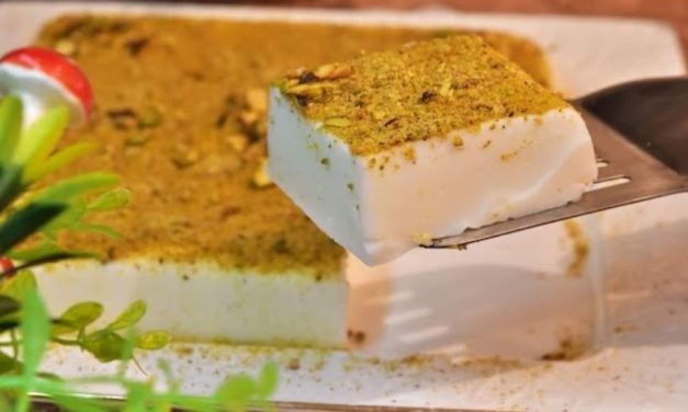 حلو قشطه وعسل من غير بيض ولا فرن