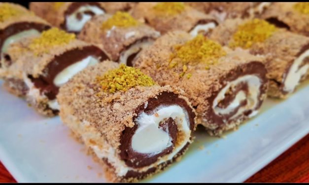 حلى بارد بدون فرن ومن غير بيض او كريمه