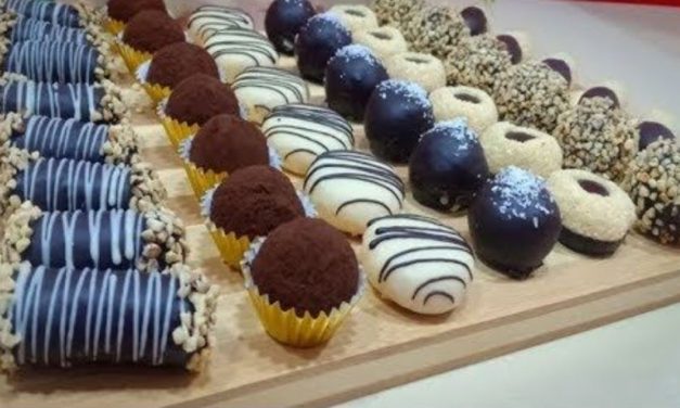 بعجين واحد 7 أشكال من حلويات وبدون فرن