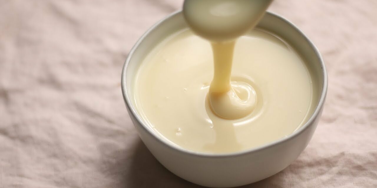 طريقة عمل الحليب المحلى المكثف بمكونين فقط
