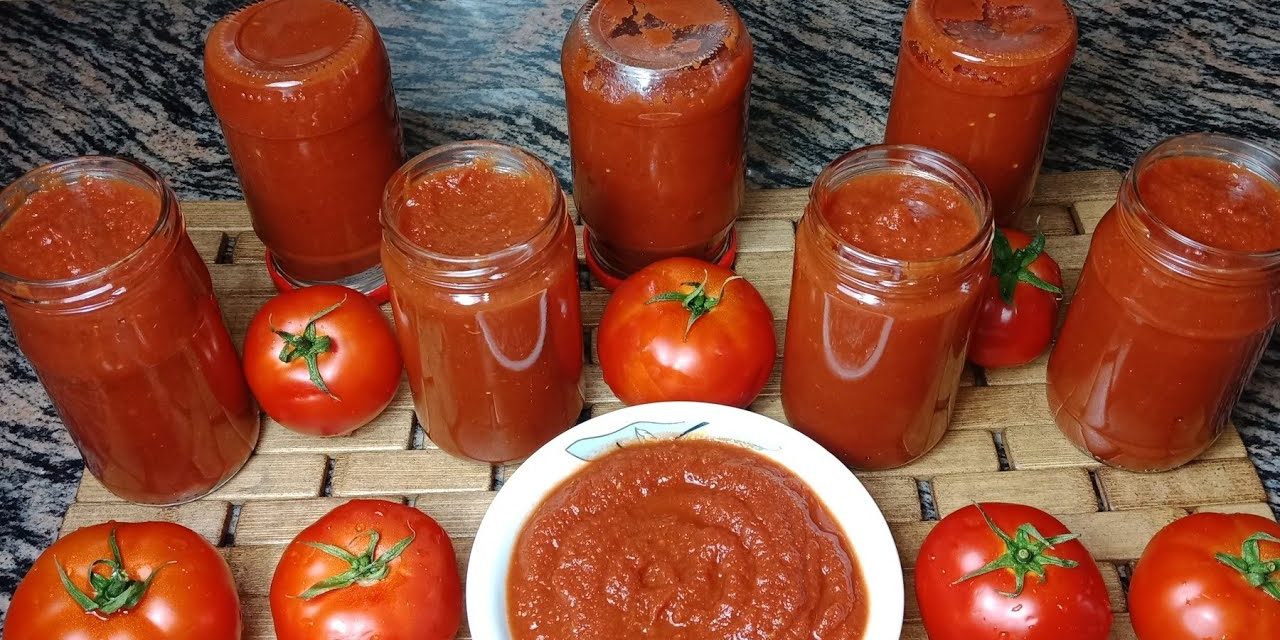 أسهل طريقة لعمل صلصة الطماطم البيتى