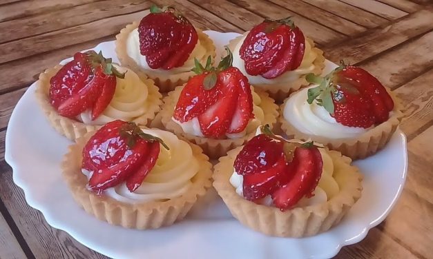 تارتولات الفراولة و كريمة,  ذوق رائع