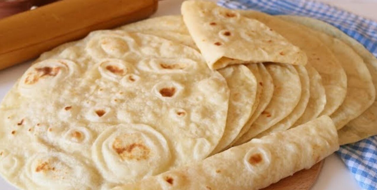 خبز التورتيلا او خبز الشاورما بطريقة ناجحة ومضمونة