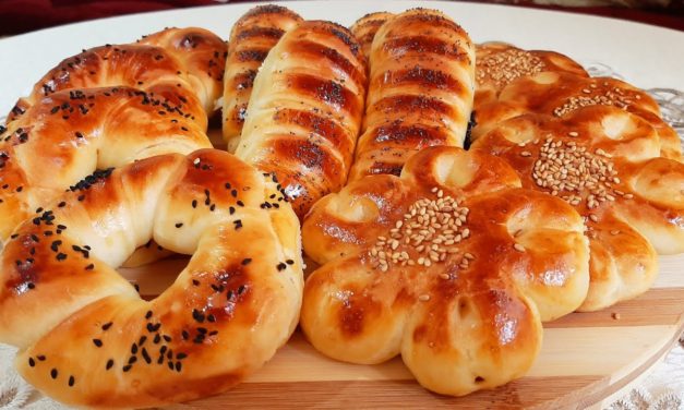 بريوش بدون حليب وبدون مجهود ب 3 اشكال مختلفة من نفس العجين