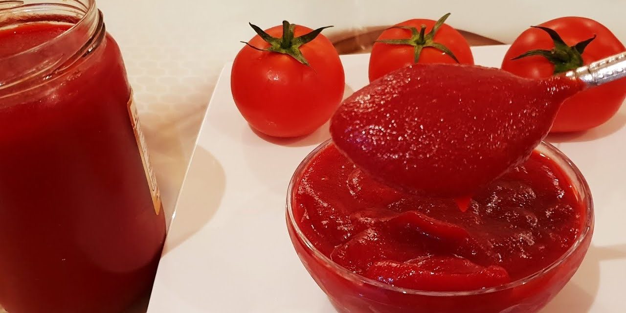 طماطم مركزة بطريقة سهلة و مضمونة بدون مواد حافظة