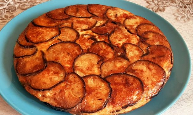 عشاء او غداء سريعة وبسيطة في المقلاة بالبادنجان