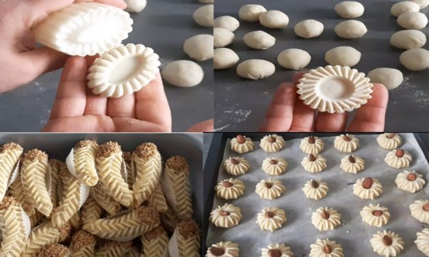 حلويات سهله وسريعه 6 اشكال من عجينة واحدة