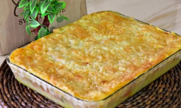 صنية البطاطا بحشوة دجاج المميزه