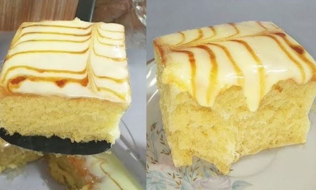 جاتو الكراميل بيذوب في الفم ذوبان