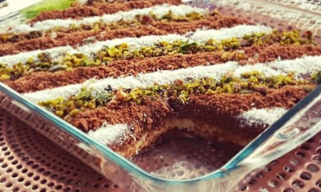 حلا بارد بدون فرن ولا كريمة ولابيض