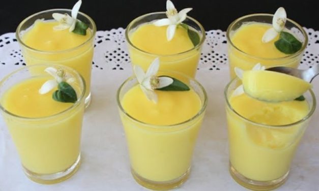 تحلية ليمون بدون فرن بدون بيض لذيذة ومنعشة