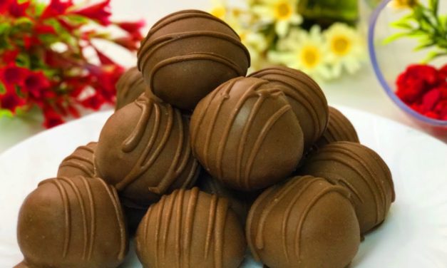 كرات الشوكولاتة اللذيذة ب 3 مكونات فقط وفي 10 دقائق روعة