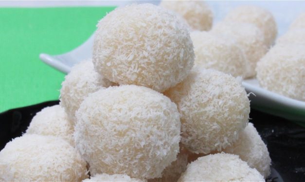 كرات جوز الهند بدون حليب مكثف بطريقة جديدة ما تخطر على بالكم