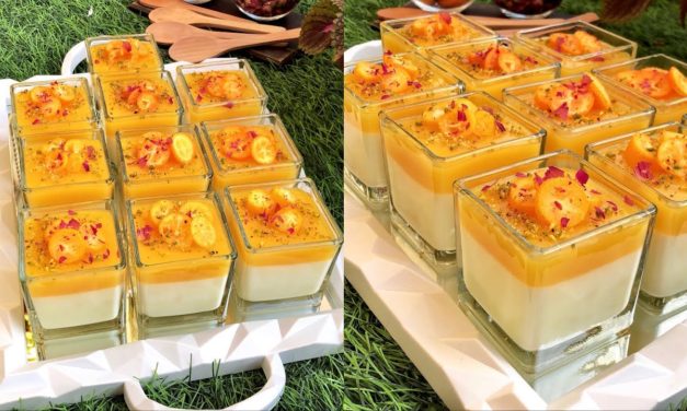 مهلبية الحليب وبرتقال اطيب طعم بدقائق