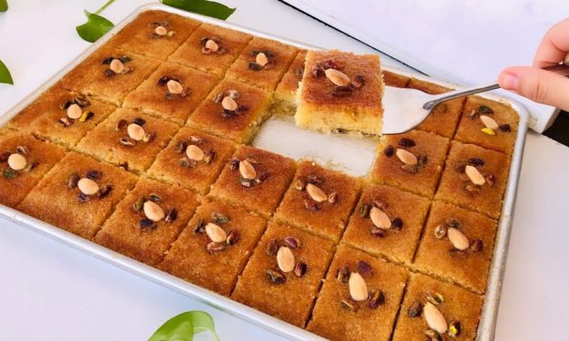 الهريسة على اصولها واطيب من المحلات لازم تجربوها