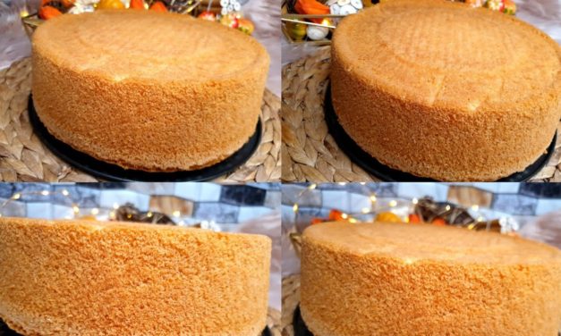 الكيكة الاسفنجية بدون فصل البيض بنكهة لذيذة جدا