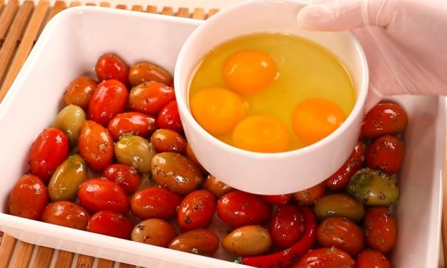 أطيب وأسهل وجبة بيض وطماطم