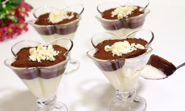 اسرع تحلية باردة في 10 دقائق والطعم رائع بلتر حليب وقليل من النشا