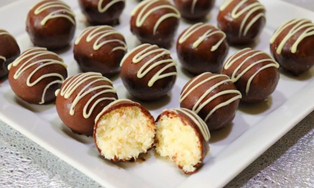 كرات الباونتي اللذيذة ب 3 مكونات فقط وفي 10 دقائق