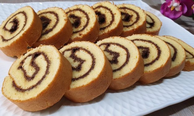 رولي سويس رول بلا تعقيدات جنواز لجميع انواع الطورطات ناجحة بدون تكسر او تشقق