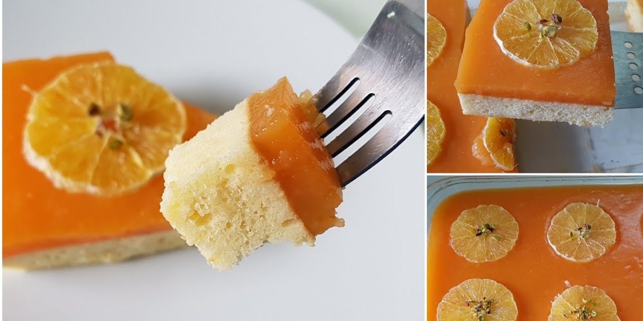 طريقة عمل كيكة البرتقال بشكل وطعم جديد