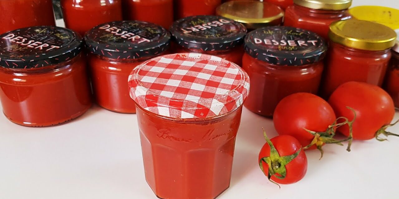كيف تعملى صلصة الطماطم وتخزنيها برة التلاجة من السنة للسنة