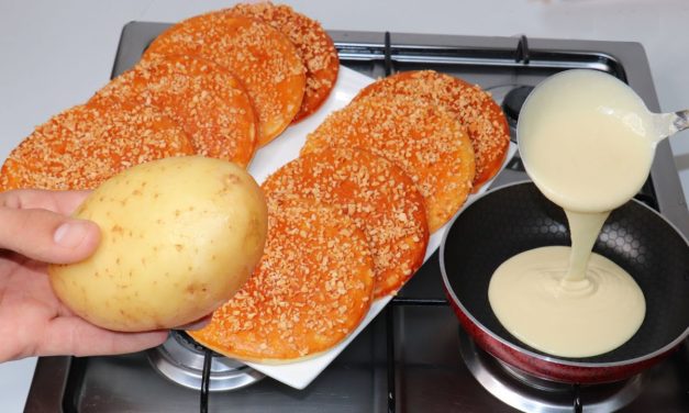 فطائر البطاطس السائلة في المقلاة بدون إختمار ناجح