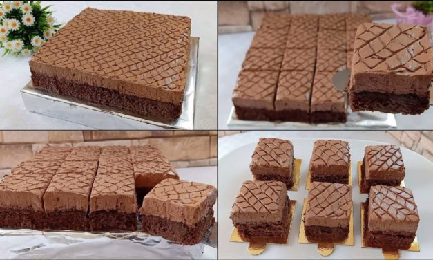 كيكة الذيذة بدون زيت و بدون زبدة .. بموس الشكولاطة الرائعة