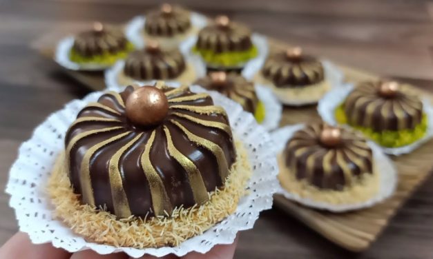 صابلي بحشوة لذيذة و راقي و يوالم جميع المناسبات مع الطريقة الصحيحة لتلوين الكاوكاو