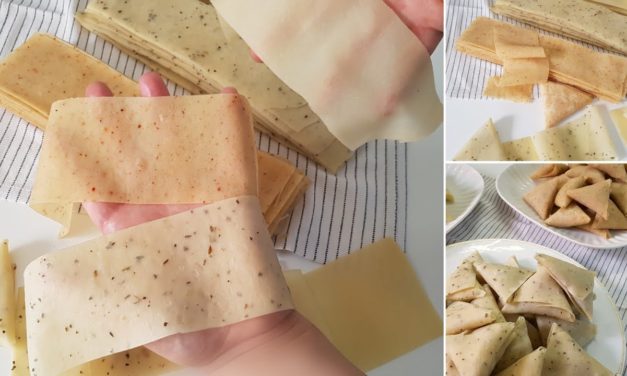 عجينة السمبوسة بأطعمة مختلفة من تجهيزات رمضان