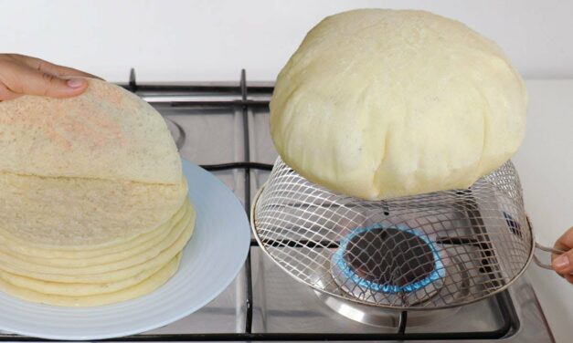 في 5 دقائق حضري خبز الشاورما السريعة على المصفات افضل من المحلاة