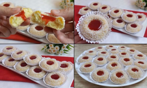 حلوى تذوب في الفم بيضة واحدة سهلة التحضير