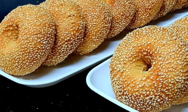 كعك الحليب بالزبدة والسمسم هش وخفيف ناجح جدا