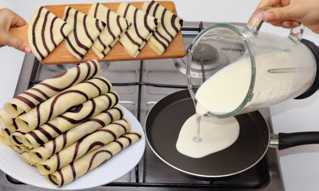 في 5 دقائق حضري كريب الخلاط بدون حليب ولا زبدة