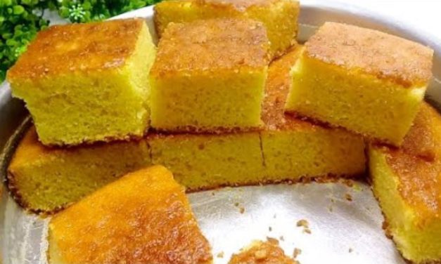 كيكة البرتقال في الخلاط في 5 دقايق فقط هشه جدا