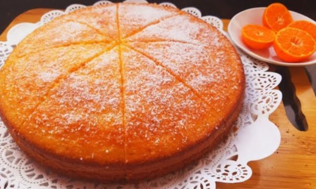 كيكة البرتقال يوسفي (المندرين) بدون خلاط