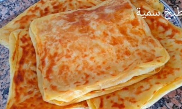 أسهل طريقة لتحضير مسمن كبير بالسميد مورق خفيف