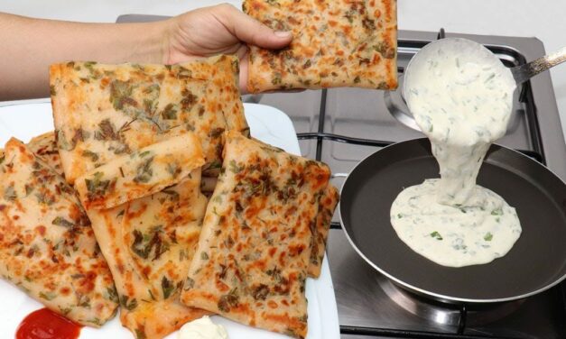 في 5 دقائق حضري فطائر المقلاة السائلة السريعة بدون حليب وبدون زبدة