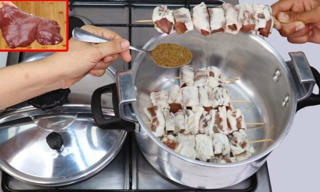 طريقة شوي كبدة بدون فحم فقط على الكوكوت مع اضافة مقادير حصرية