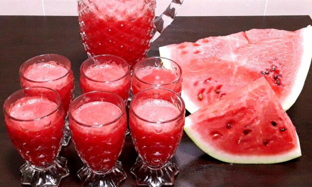 عصير البطيخ الأحمرمع الليمون في خمس دقائق لذيذ ومنعش