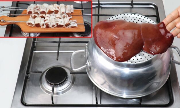 طريقة شوي الكبدة بدون فحم على الكسكاس بدون استعمال المجمر