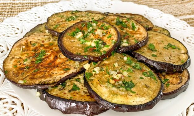 لم أتناول مثل هذا الباذنجان اللذيذ من قبل, الباذنجان بالثوم