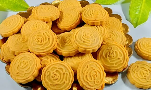 بسكوت محشي بالمربي وجوز الهند بدون مضرب كهربائي اسهل واشيك بسكوت