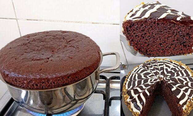 كيك الطنجرة بدون بيض ولاحليب بإضافة مكون سحري احصلي على كيك خفيف عالي