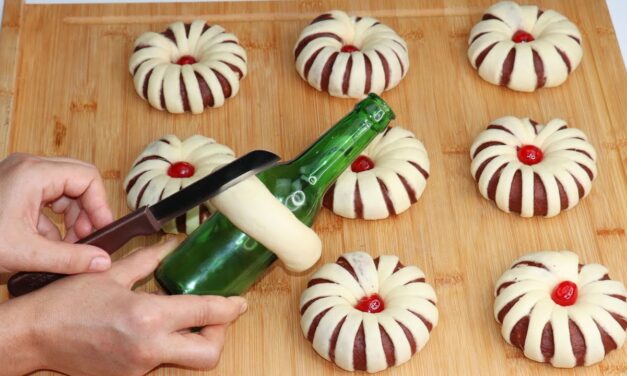 عندك زجاجة فارغة في البيت, في 5 دقائق حضريهم للفطور بدون حليب ولا زبدة